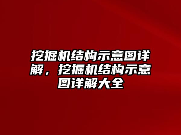 挖掘機結構示意圖詳解，挖掘機結構示意圖詳解大全