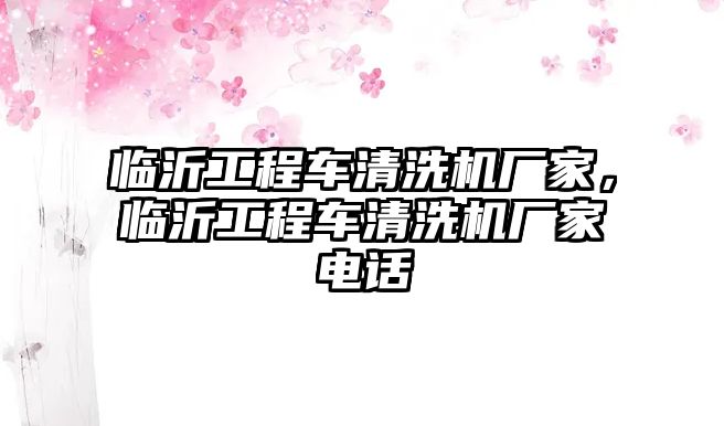 臨沂工程車清洗機(jī)廠家，臨沂工程車清洗機(jī)廠家電話