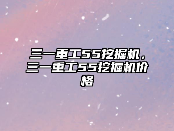 三一重工55挖掘機(jī)，三一重工55挖掘機(jī)價(jià)格