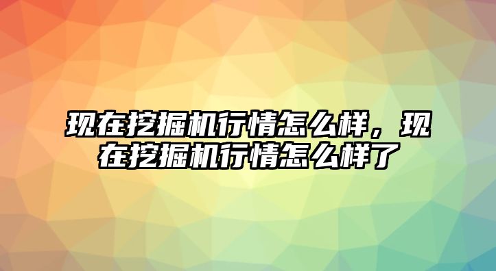 現(xiàn)在挖掘機(jī)行情怎么樣，現(xiàn)在挖掘機(jī)行情怎么樣了