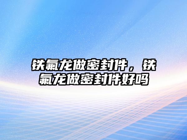 鐵氟龍做密封件，鐵氟龍做密封件好嗎