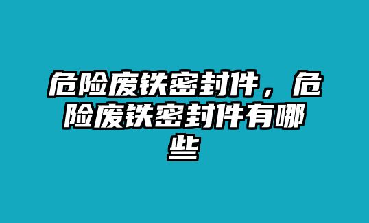 危險(xiǎn)廢鐵密封件，危險(xiǎn)廢鐵密封件有哪些